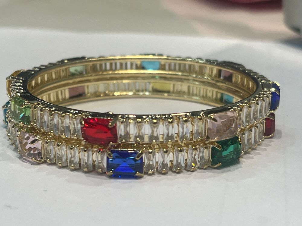 PNX-100 Metal Stone Studded Bangles