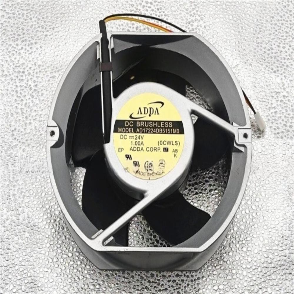 ADDA AD17224DB5151M0 24V DC 1.00A 17251mm Ball Bearing Industrial Inverter Axial Cooling Fan