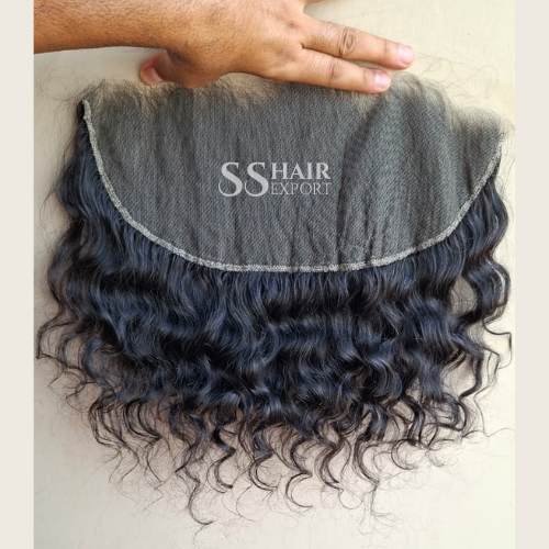 Curly Frontal Weave Hairstyles 13x4 Swiss Lace Sew In Human Hair Extensions