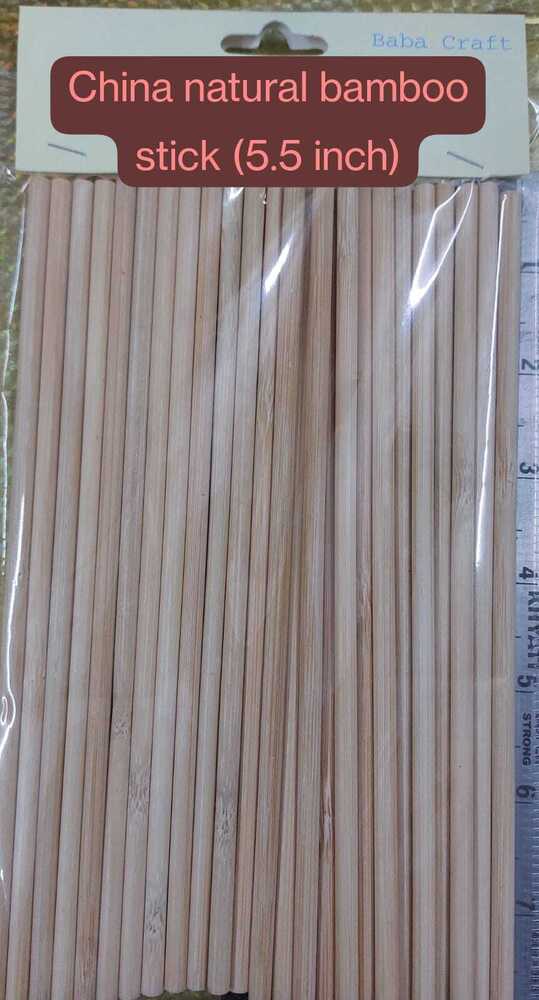 5.5 Inch China Natural Bamboo Stick