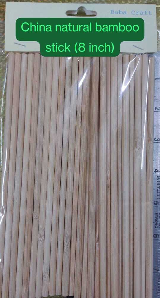 8 Inch China Natural Bamboo Stick