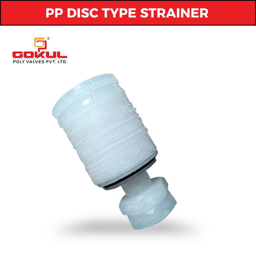 Pp Disc Type Strainers - Color: White