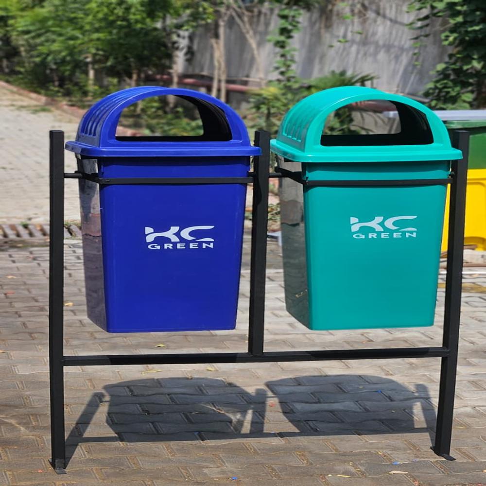 Outdoor Waste Bin Dual 60L