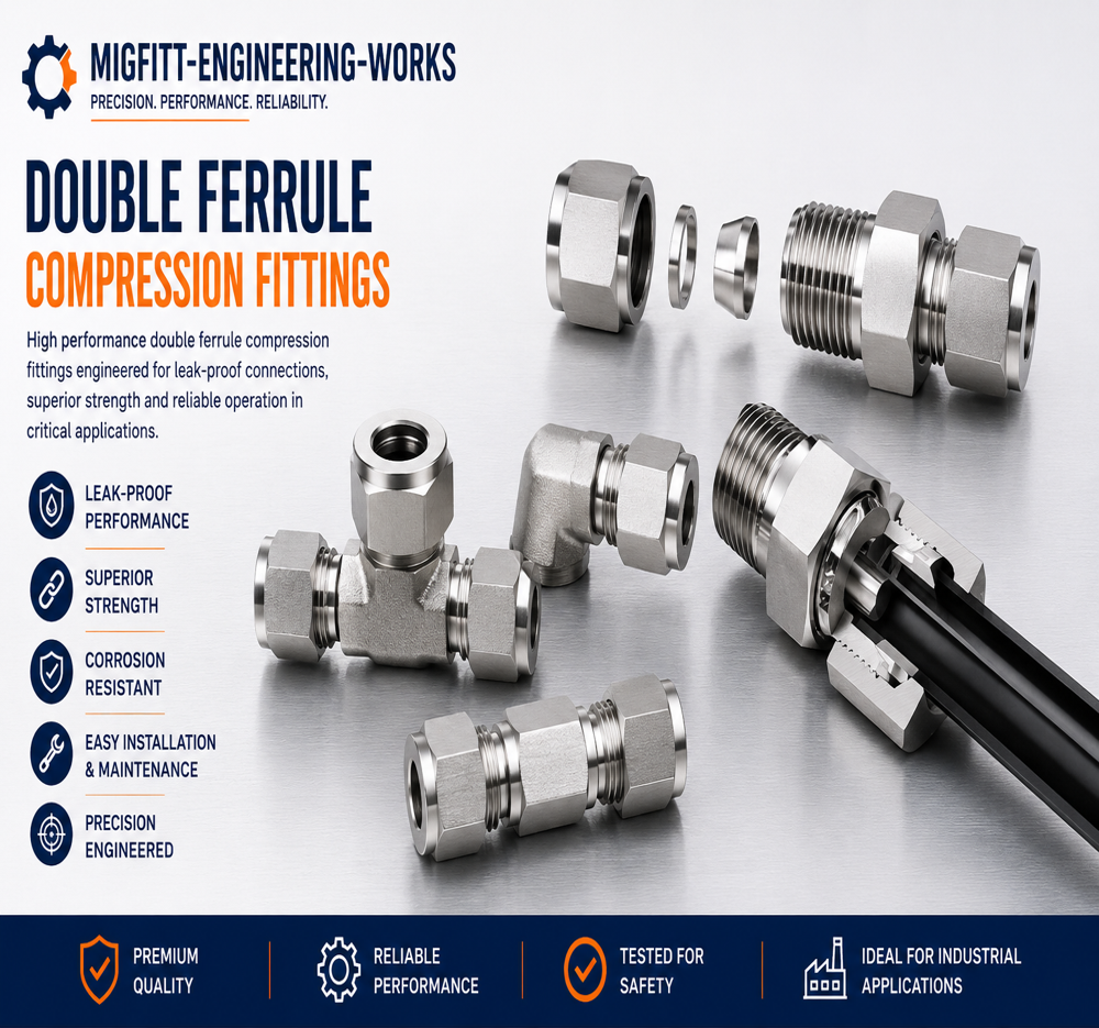 Double Ferrule Fittings - Bend Radius: As Per Design Meter (M)