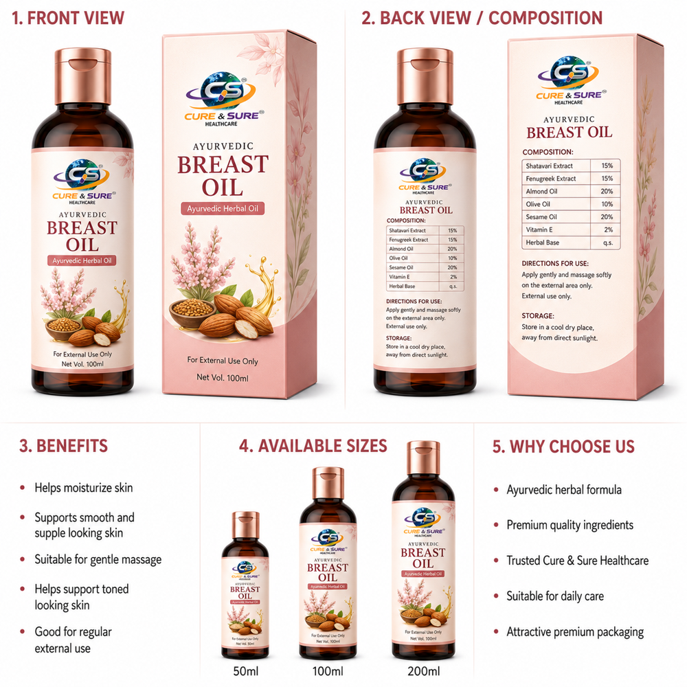 Ayurvedic Breast Oil Third Party Manufacturing