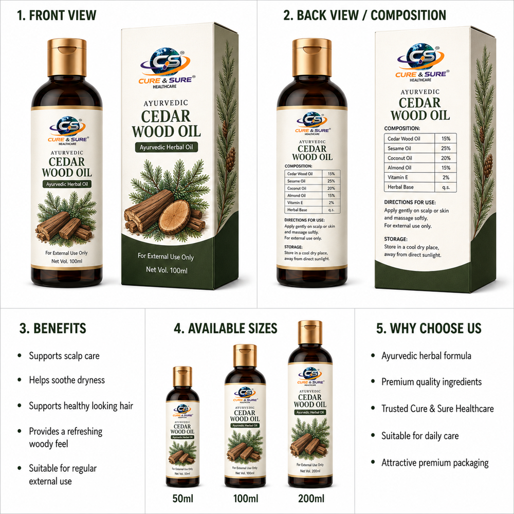 Ayurvedic Cedar Wood OIil Third Party Manufacturing