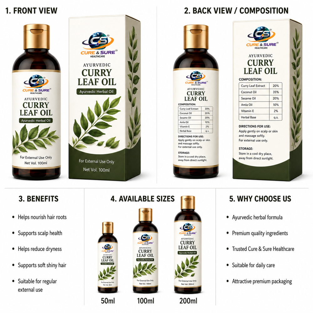 Ayurvedic Curry Leaf Oil Third Party Manufacturing