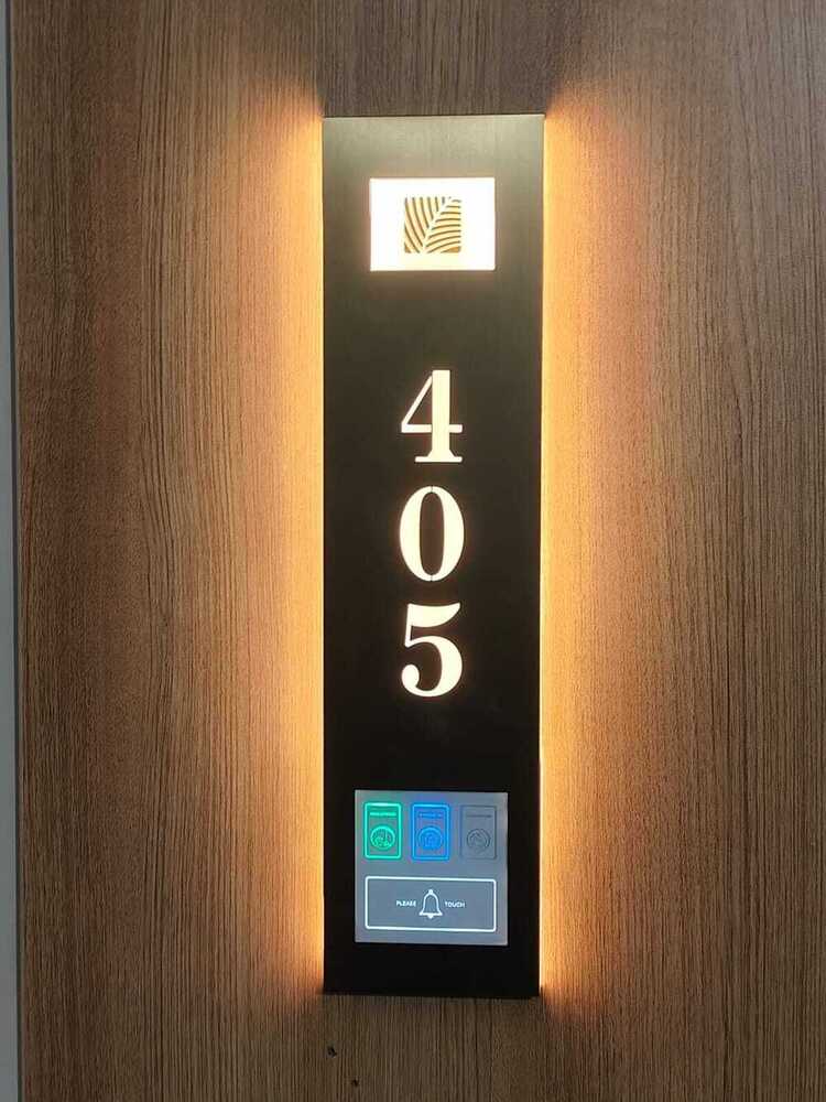 Rectangular Hotel DND Touch Panel