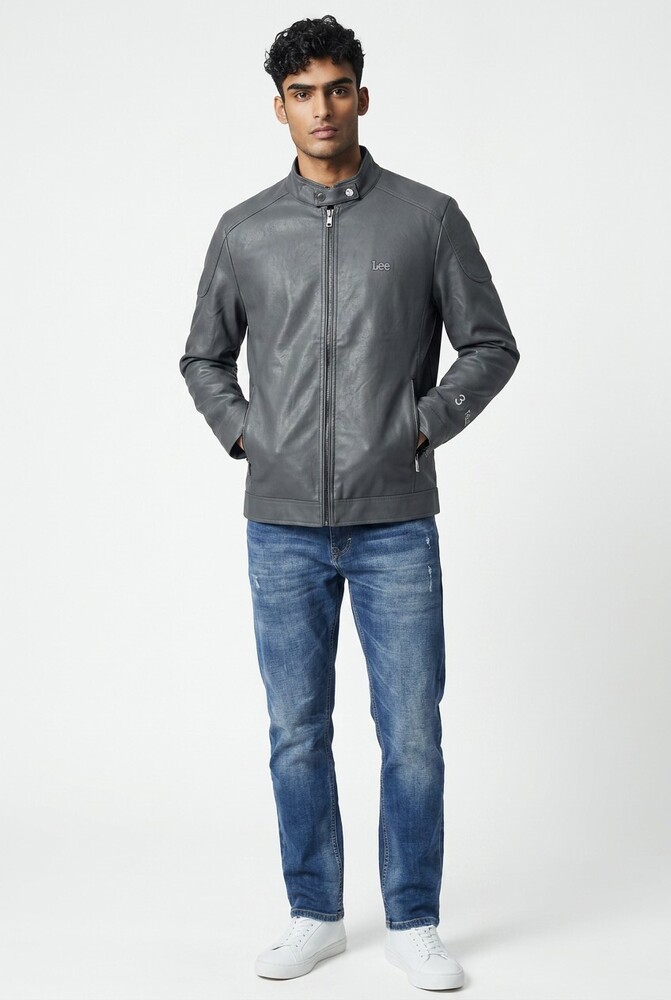 Grey Color Mens Jacket