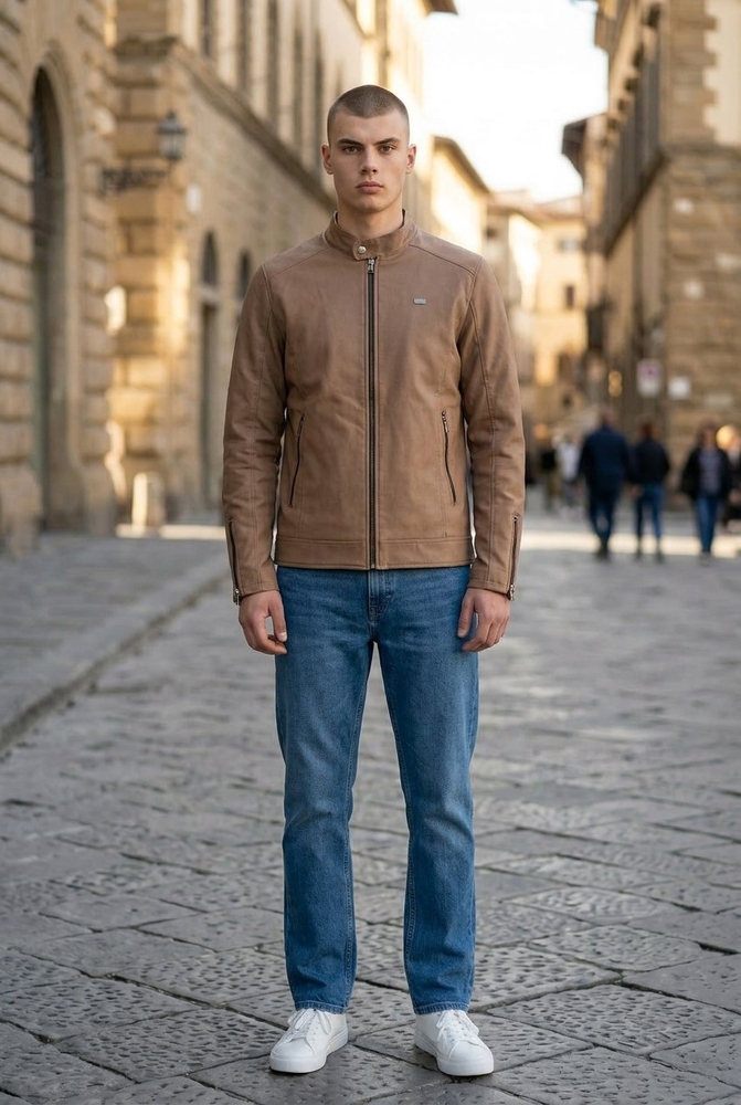 Brown Color Mens Jacket