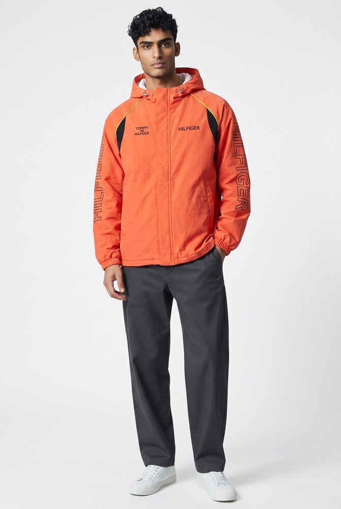 Orange Color Mens Tracksuit