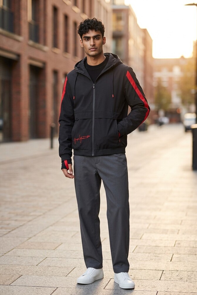 Black Color Mens Tracksuit
