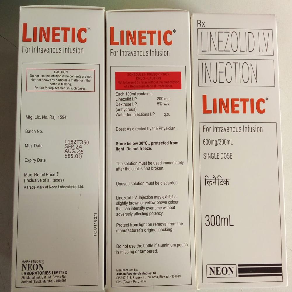 LINETIC 600MG/300ML IV