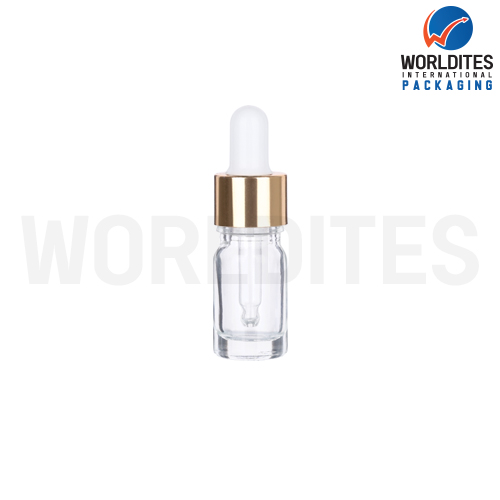 5ML Clear Glass Dropper Bottle With 18mm Sleeve And Tube