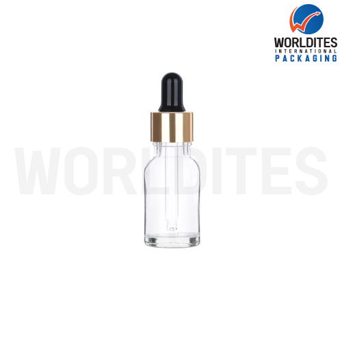 10ML Clear Glass Dropper Bottle With 18mm Sleeve And Tube