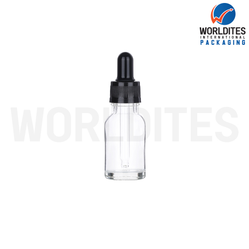10ML Clear Glass Dropper Bottle With 18mm Sleeve And Tube