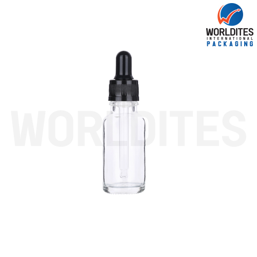 20ML Clear Glass Dropper Bottle With 18mm Sleeve And Tube