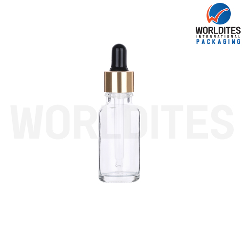 20ML Clear Glass Dropper Bottle With 18mm Sleeve And Tube