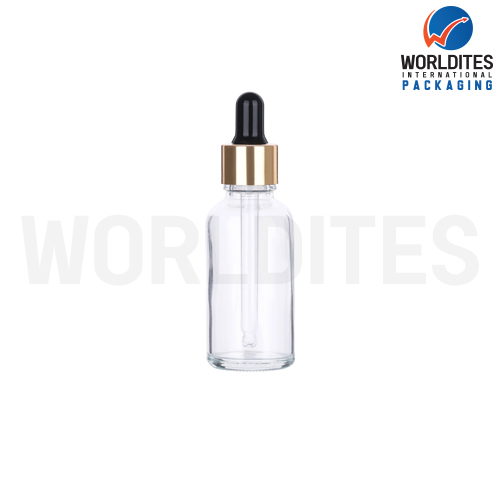30ML Clear Glass Dropper Bottle With 18mm Sleeve And Tube