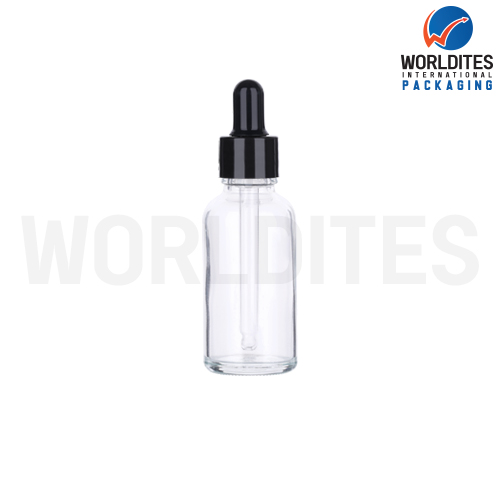 30ML Clear Glass Dropper Bottle With 18mm Sleeve And Tube
