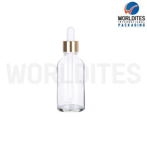 50ML Clear Glass Dropper Bottle With 18mm Sleeve And Tube