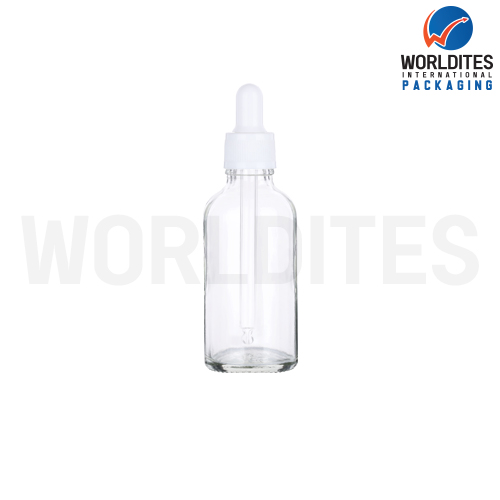50ML Clear Glass Dropper Bottle With 18mm Sleeve And Tube
