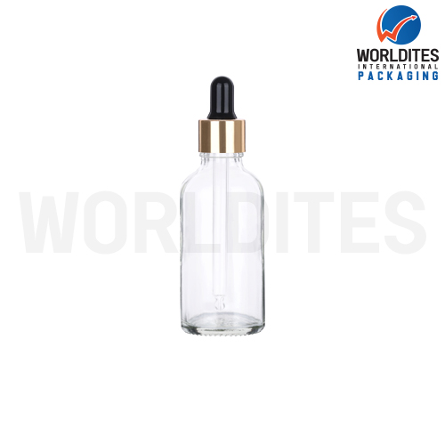 50ML Clear Glass Dropper Bottle With 18mm Sleeve And Tube
