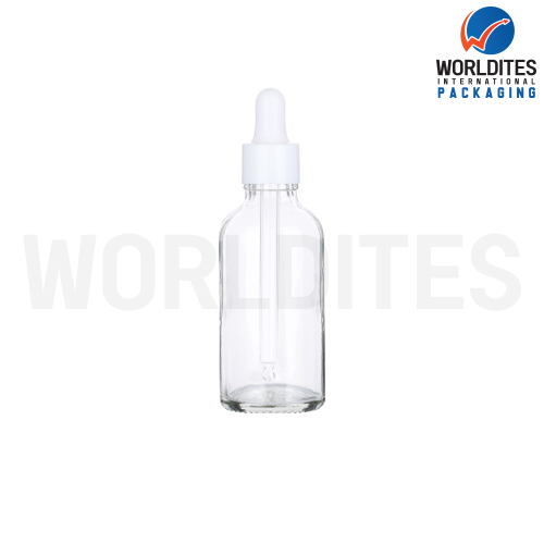 50ML Clear Glass Dropper Bottle With 18mm Sleeve And Tube