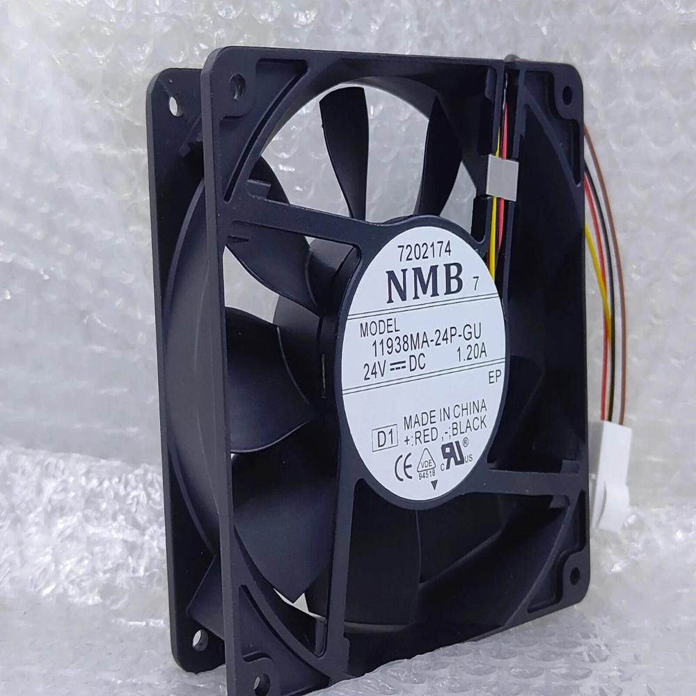 NMB-MAT 11938MA-24P-GU 24V DC 1.20A 11938mm Ball Bearing Industrial Inverter Axial Cooling Fan