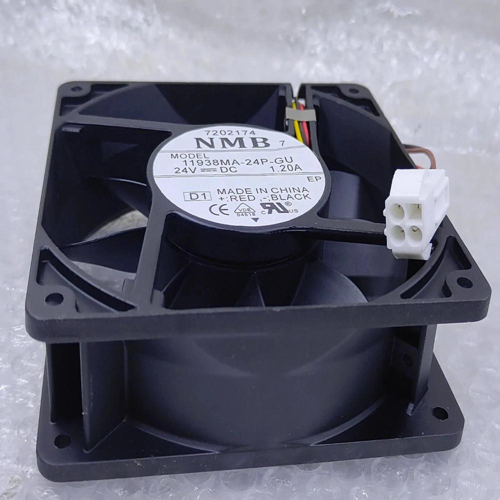 NMB-MAT 11938MA-24P-GU 24V DC 1.20A 11938mm Ball Bearing Industrial Inverter Axial Cooling Fan