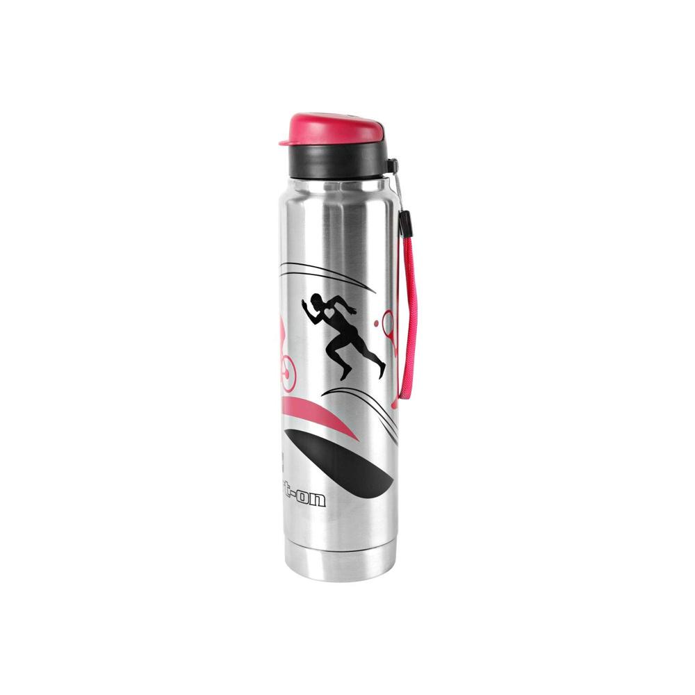 CELLO Superb Stainless Steel Single Walled Water Bottle, 1100ml, 1 Unit, Red