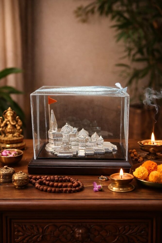 Ayodhya Ram Mandir Silver Model