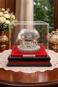 Kamdhenu Cow Silver Idol