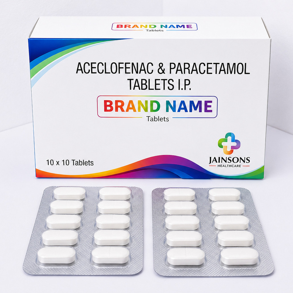 Aceclofenac & Paracetamol Tablets Third Party Manufacturer