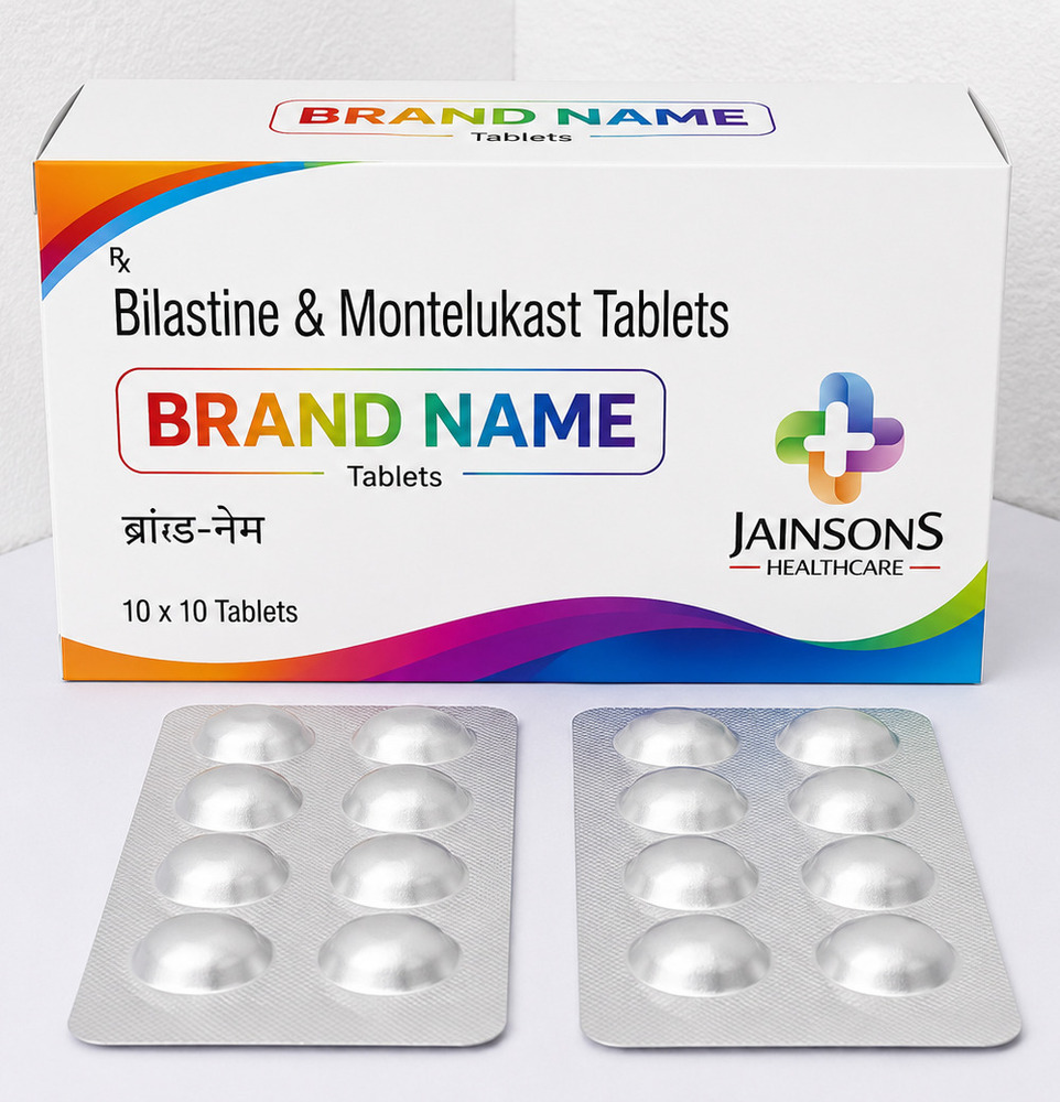 Bilastine And Montelukast Tablets Third Party Manufacturer - Brand Name: Brand Name (As Per Box Image)