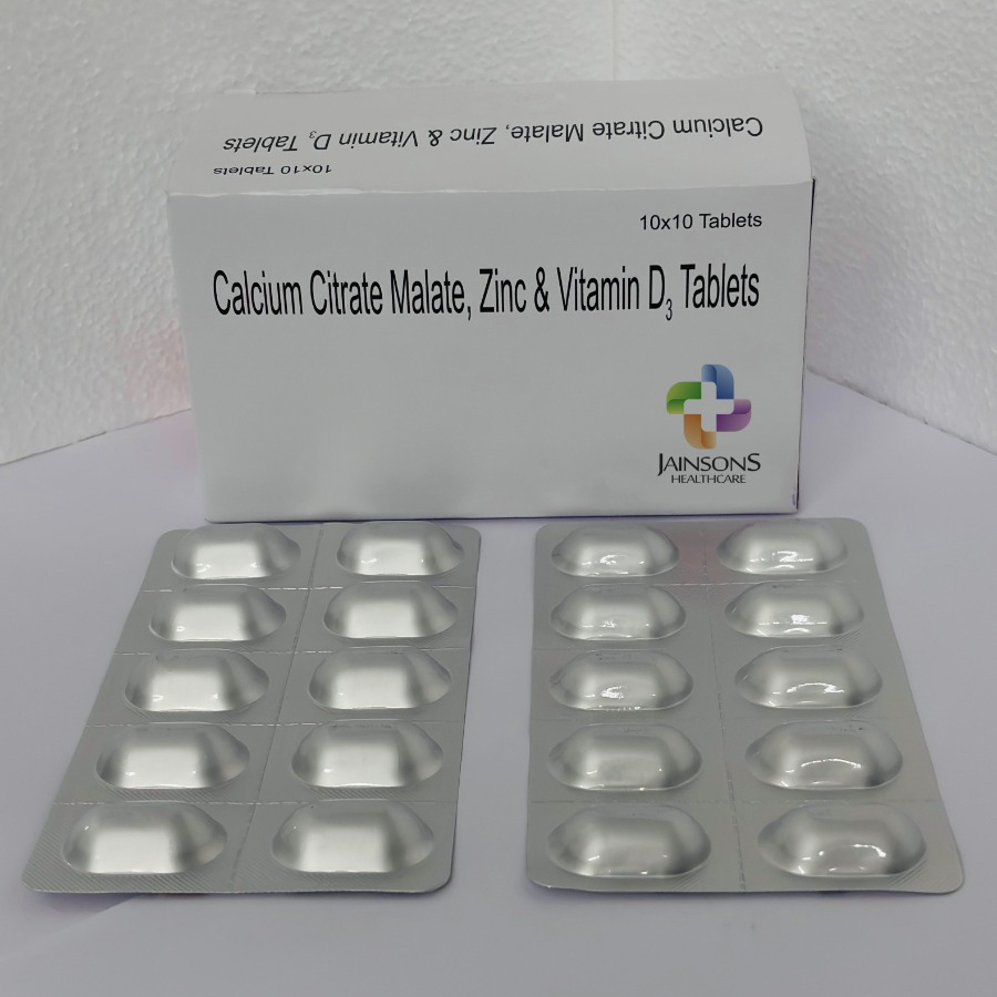 Calcium Citrate Malate Zinc Vitamin D3 Tablets Third Party Manufacturer