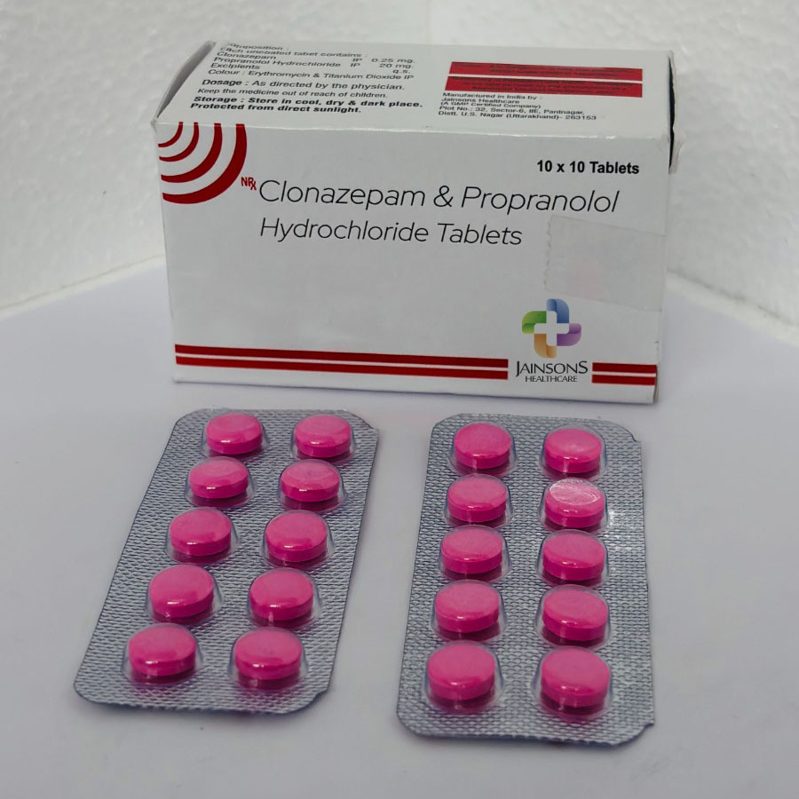 Clonazepam And Propranolol Hydrochloride Tablets
