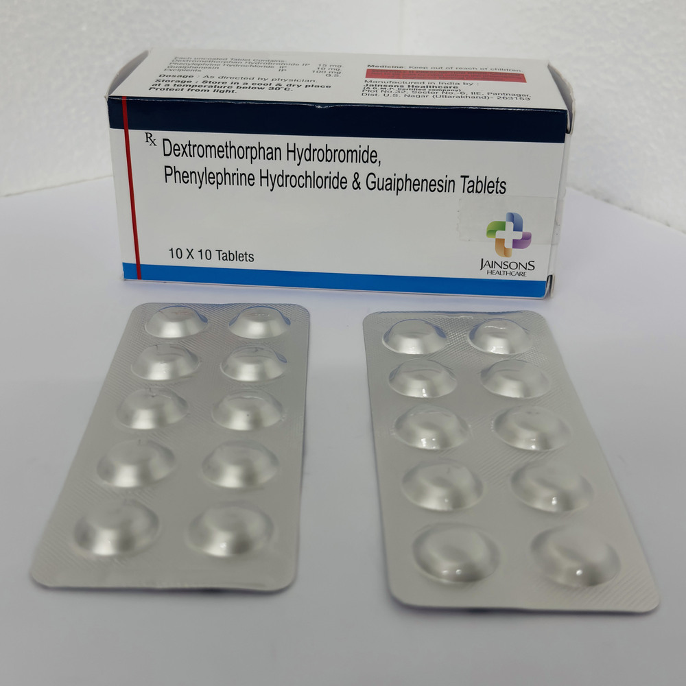 Dextromethorphan Hydrobromide Phenylephrine Hydrochloride And Guaiphenesin Tablets