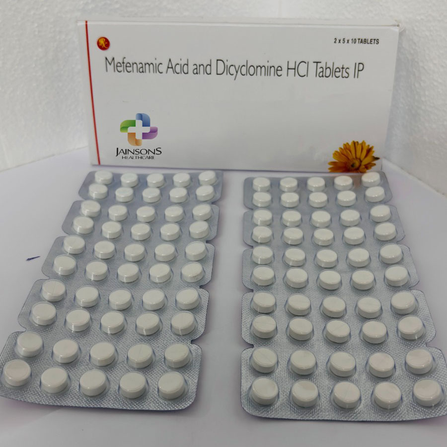 Mefenamic Acid And Dicyclomine HCL Tablets IP