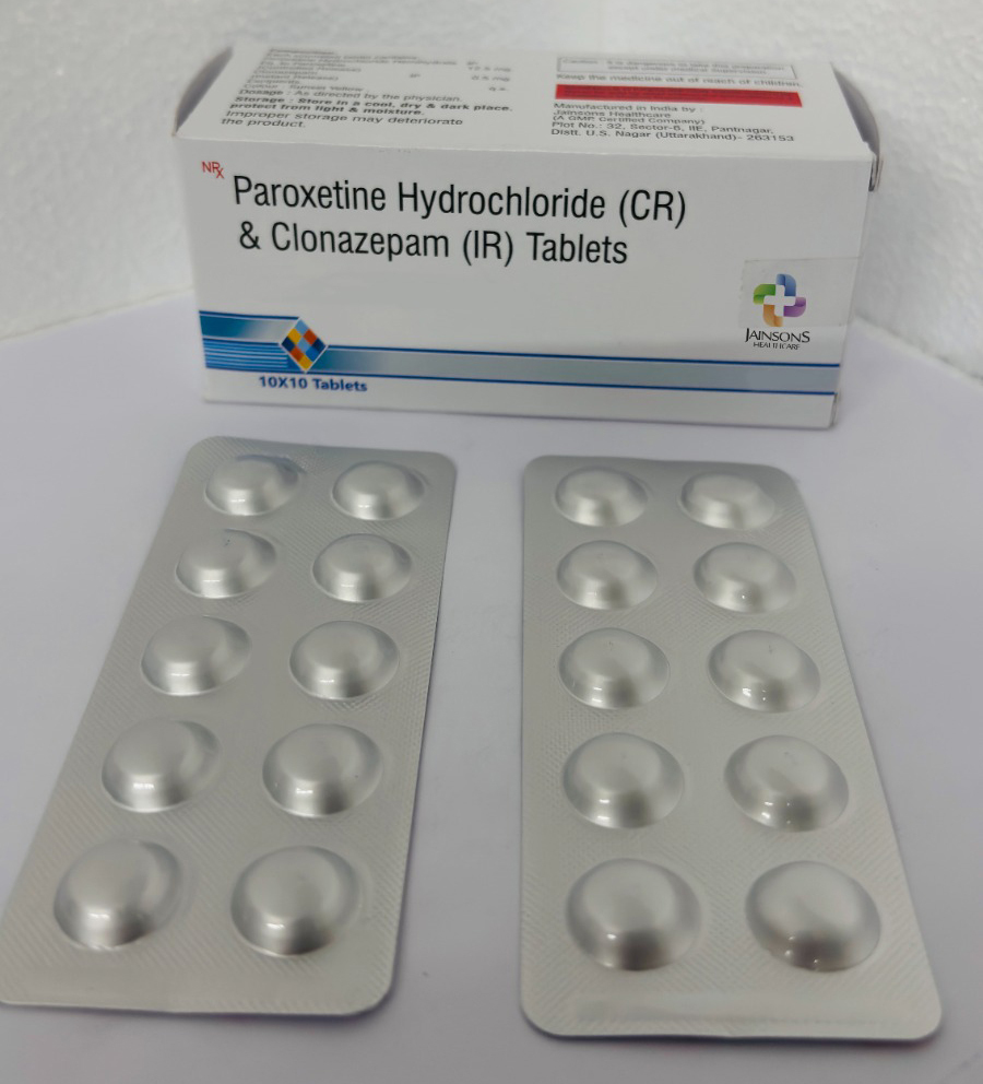 Paroxetine Hydrochloride And Clonazepam Tablets