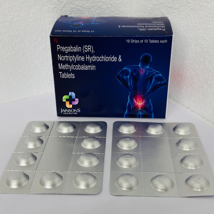 Pregabalin Nortriptyline Hydrochloride And Methylcobalamin Tablets