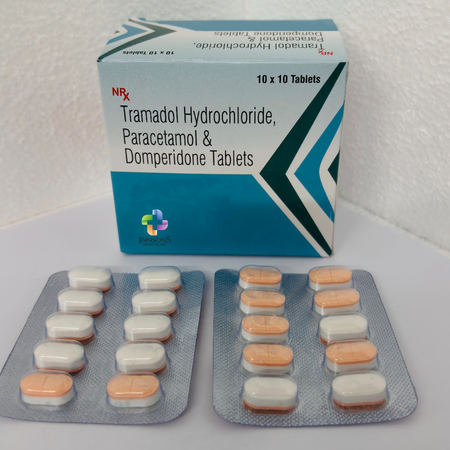 Tramadol Hydrochloride Paracetamol And Domperidone Tablets