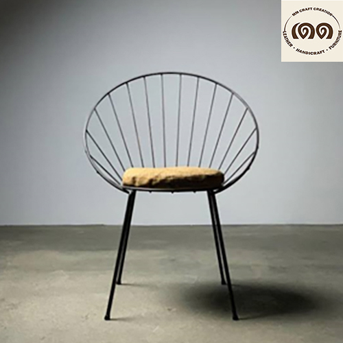 French Basket Style Wire Accent Chair