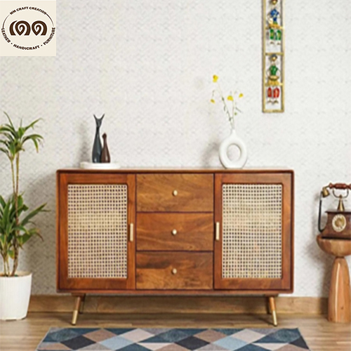 Boston Solid Wood Rattan Cane - Color: Walnut Brown