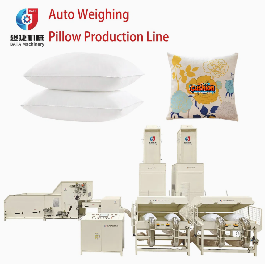Polyester Siliconized Fibre Sofa Cushion Filling Stuffing Machine Automatic Fiber Pillow Machine - Capacity: 480 Pcs/Hr