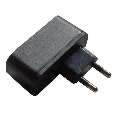 2 Pin Mobile Charger Cabinet - Black Plastic Body | Robust Design, Break Resistance, Optimum Strength, Android Compatible