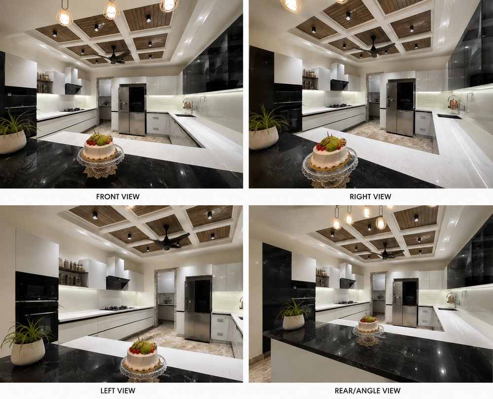 Stainless Steel L Shape Modular Kitchen