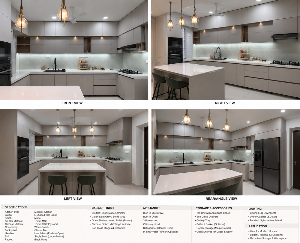 Stainless Steel Modular Kitchen