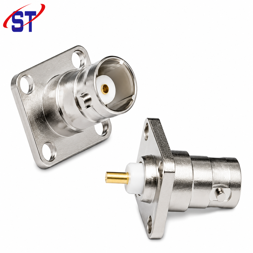 BNC Female 4 Hole connector