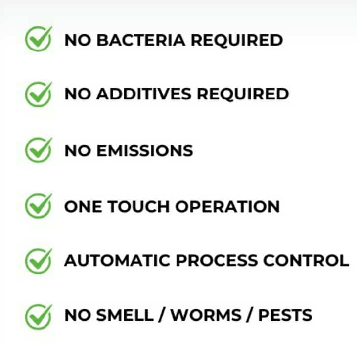 Automatic Home Composting Machine - Color: White